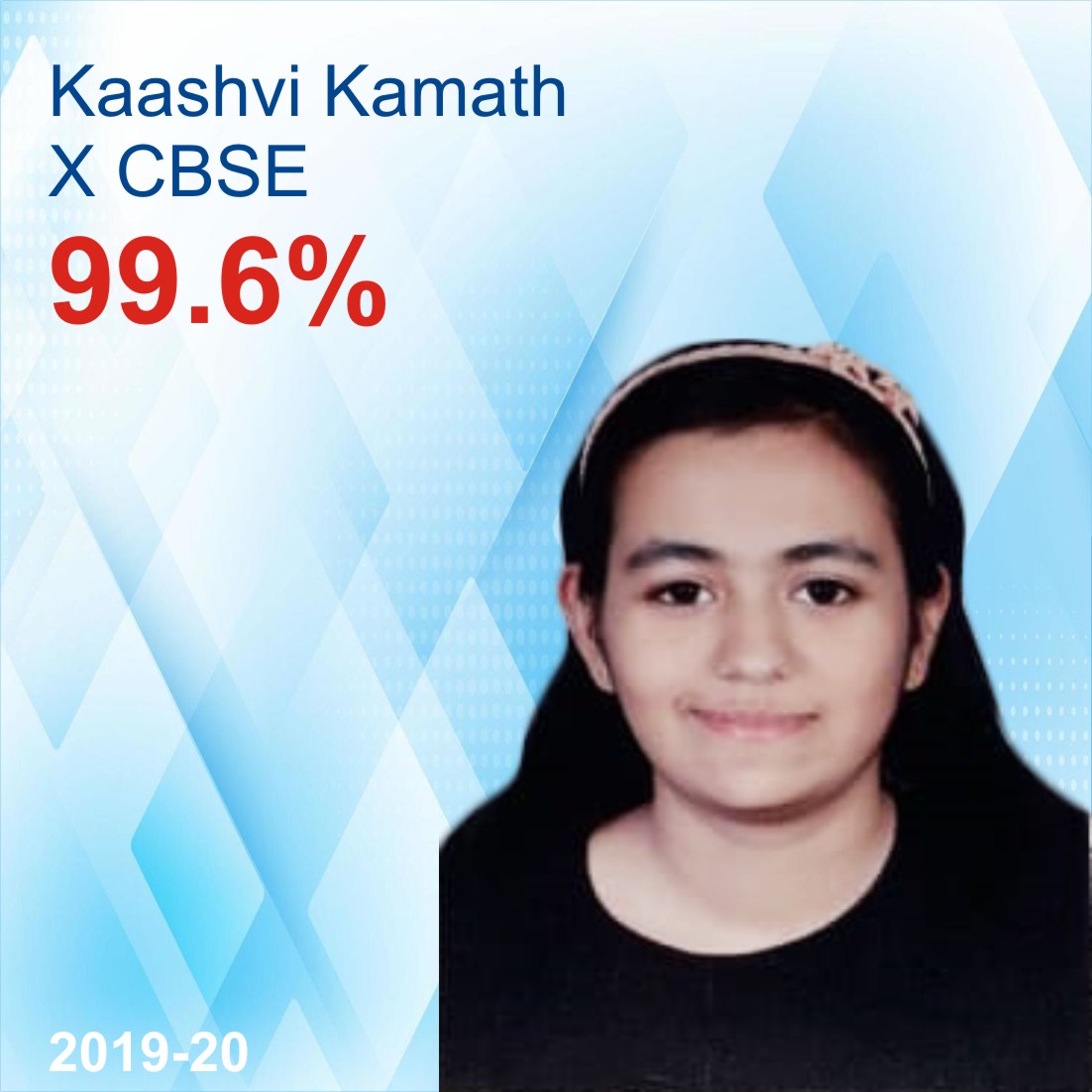 2019-20 X CBSE Kaashvi Kamath