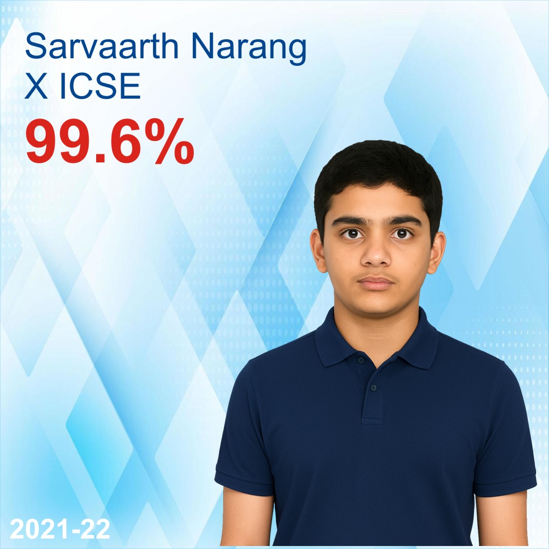 2021-22 - X ICSE - Sarvaarth Narang