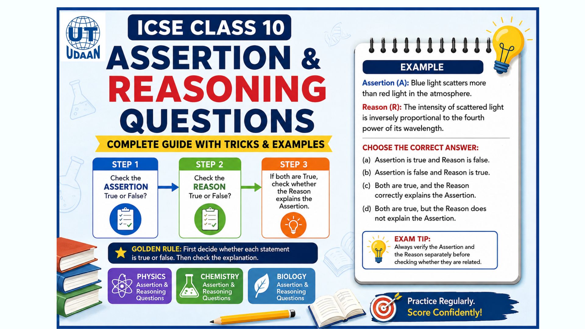 Read more about the article ICSE Class 10 Assertion & Reasoning Questions: Complete Guide with Tricks & Examples