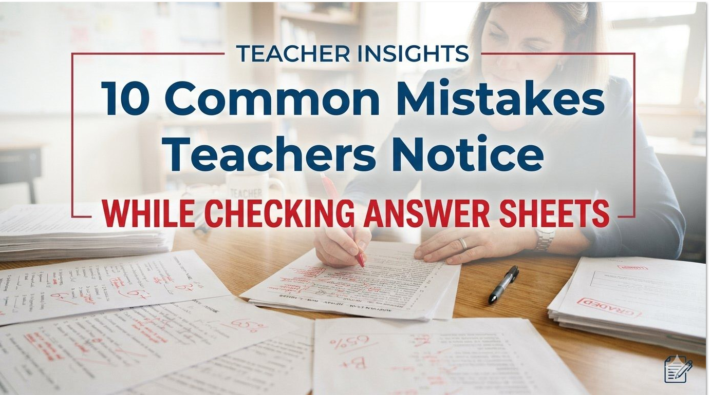 Read more about the article 10 Common Mistakes Teachers Notice While Checking Answer Sheets