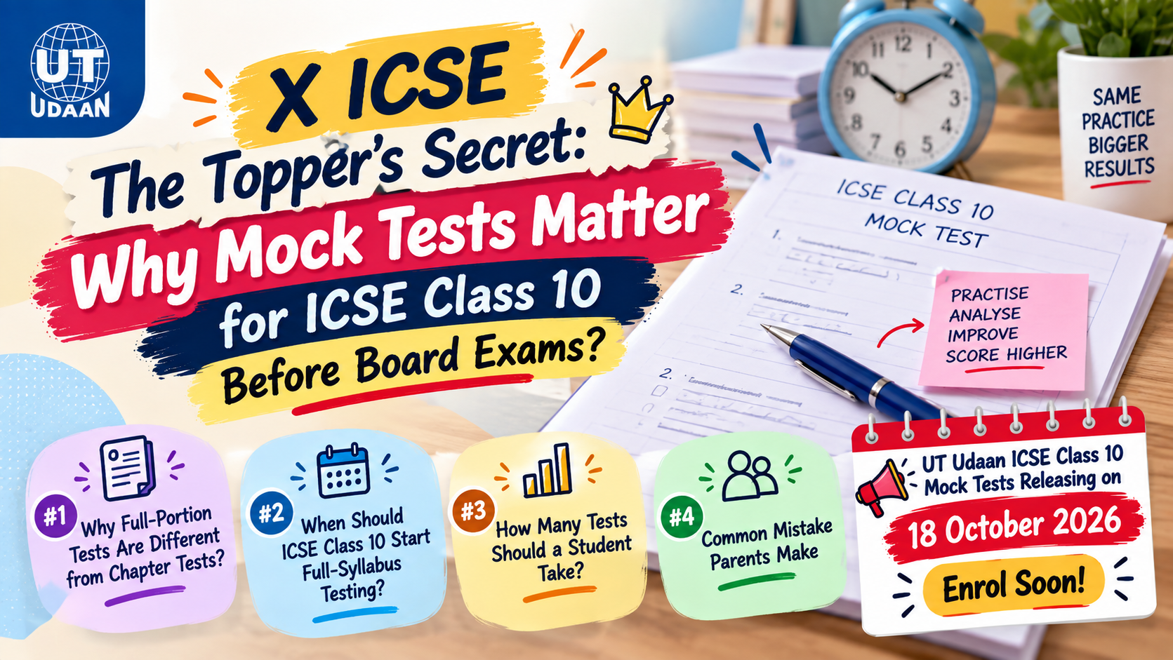 Read more about the article The Topper’s Secret: Why Mock Tests Matter for ICSE Class 10 before Board Exams